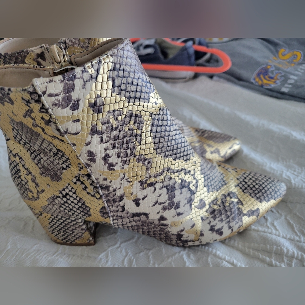 Snakeskin Patterned Reptile Boots